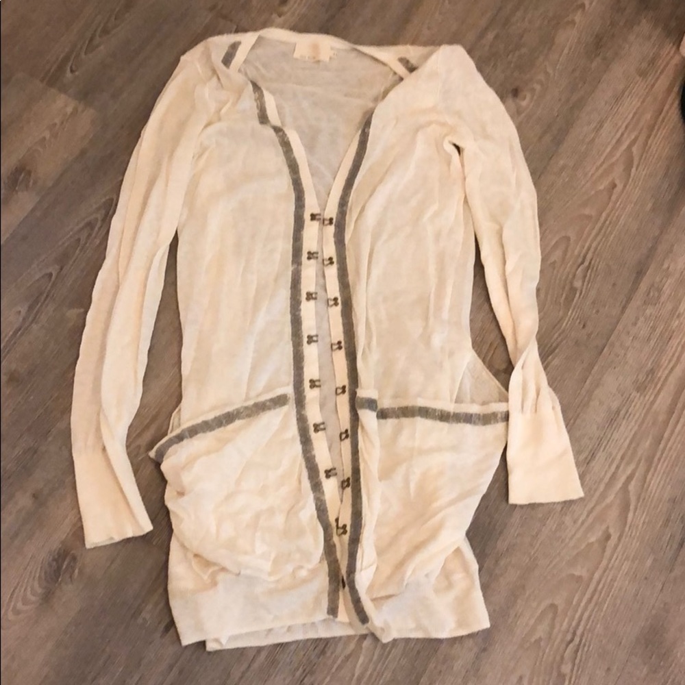 New long cardigan with beads